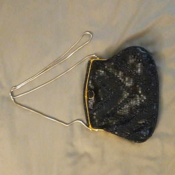 Black Sequin La Regale Purse - Picture 1 of 4